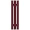 Ekena Millwork 12-in. W x 35-in. H Mid-America Vinyl, Standard Size Three Board Spaced Shutters, 078 - Wineberry, PR 00031235078 - alternate 2